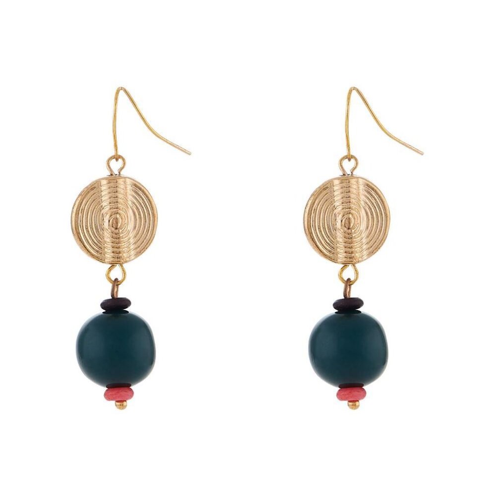 Chelsea NYC Disc & Bead Drop Earring